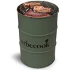 Image de Barbecook Barbecue au Charbon de Bois Edson, Barbecue tonneau, Army Green, 60x60x90cm