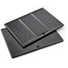 Image de Barbecook plaque de cuisson barbecue universelle en fonte émaillée, accessoire plancha, noir, 43x35cm