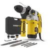 Image de Powerplus Perceuse à Percussion Électrique POWX1175-4 en 1 : Perçage, Perçage à Percussion, Burinage et Rotation du Burin, Perceuse Filaire de 1600 W et 5 J, SDS plus, 6 Accessoires