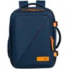 Image de American Tourister Take2Cabin - Sac de cabine easyJet 36 x 20 x 45 cm, 38 L, 0,70 kg, bagage à main, sac à dos d'avion M, sous-siège, bleu/orange (bleu marine foncé/orange éclatant)