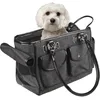 Image de Flamingo Sac de Transport Chat   Chien Laura Gris   45×25×27 cm   Textile   Ouverture Dessus   Fond Amovible   Ventilation Enroulable   Pieds   3 Poches magnétiques   Sangle sécurité
