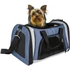 Image de Sac de Transport Chat   Chien   Flamingo Martha Bleu   40×22×29 cm   Polyester + Mousse   Ouvertures Multiples   Fond renforcé   Sangle sécurité   bandoulière & poignée   Poche