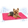 Image de Flamingo Tapis rafraichissant Chat - Fuchsia 50x40 cm - Polyester avec Gel et Mousse - imperméable - Pliable - Facile à Nettoyer - été - Type Tapis rafraichissant Chien