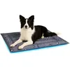 Image de Flamingo Tapis rafraichissant Chien - Tapis rafraichissant Chat - Taille L 91 x 76 x 6cm - Auto-refroidissant Matelas - qualité superieur - Reste Froid Plus Longtemps Lit rafraîchissant Drop Gris