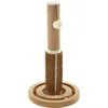 Image de Flamingo Arbre à Chat Ayla - Crème et Naturel - 29x29x53,5 cm - La Plus Grande Sélection de Griffoirs de Qualité Supérieure avec Griffoirs en Sisal et Plateforme
