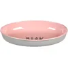 Image de ECUELLE pour LA Nourriture ET l'eau Chat Nell Acier INOX Rose Ovale 275ML 16,5x11,5x3CM