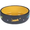 Image de GAMELLE pour LA Nourriture ET l'eau Chat Rani CERAMIQUE Jaune Rond 380ML 13,5x4,5CM