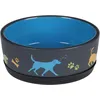 Image de GAMELLE pour LA Nourriture ET l'eau Chien CORI CERAMIQUE Bleu Rond ANTIDERAPANT 500ML 14x5,5CM