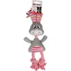 Image de Flamingo JCHIEN PIENO Lapin en Peluche + Corde Gris 42CM