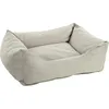 Image de Flamingo Panier pour Chien Geneve Rectangle Beige - 80x67x22cm - Housse Amovible avec Fermeture éclair - Fond Anti-dérapant