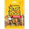 Image de Flamingo Friandises Fast Food mini hamburger avec poulet - 9 pièces 112gr - Sans sucres ajoutés