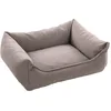 Image de PANIER AVALON RECTANGULAIRE + FERMETURE ECLAIR GRIS CLAIR 65x50x20CM