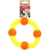 Image de Flamingo Jouet pour Chien Lipa TPU Anneau avec balles Jaune/Orange - 19x19x4,9cm - Flottant