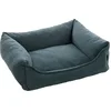 Image de PANIER AVALON RECTANGULAIRE + FERMETURE ECLAIR BLEU 65x50x20CM