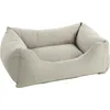 Image de Flamingo Panier pour Chien Geneve Rectangle Beige - 65x50x20cm - Housse Amovible avec Fermeture éclair - Fond Anti-dérapant
