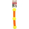 Image de Flamingo Jouet pour Chien Lipa TPU bâton avec 3 balles S Jaune/Orange - 28x4,9x4,9cm - Flottant