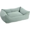 Image de FLAMINGO Panier pour Chien Geneve Rectangle Vert Clair - 100x80x25cm - Housse Amovible avec Fermeture éclair - Fond Anti-dérapant