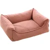 Image de Flamingo PANIER AVALON RECTANGULAIRE + FERMETURE ECLAIR VIEUX ROSE 65x50x20CM