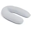 Image de doomoo Coussin de Grossesse & d'allaitement 2 en 1 Twisty - Ultra Confort - Remplissage Microbilles Ultra-Fines - Silencieux - Made in Europe - Certifié Oeko-TEX et Bio, Pearl Grey