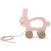 Image de Jouet à tirer en bois Mrs. Rabbit