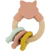 Image de Trixie Anneau d'activité en bois et silicone Mrs. Cat