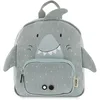 Image de Trixie Backpack Small Petit Sac à Dos Mr. Shark, Gris, S Mixte Enfant