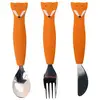 Image de Couverts 3 pièces en silicone Mr. Renard