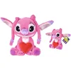 Image de Disney - Lilo & Stitch - Angel avec Coeur, 25cm, câlin, Peluche, à partir de 0 Ans