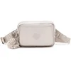 Image de Kipling ABANU MULTI Petit sac à bandoulière convertible en sac de taille, Metallic Glow (Argent)