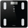 Image de Haepi - Balance de composition corporelle en verre - Analyse masse graisseuse, osseuse, musculaire, eau, IMC et Kcal - Noir