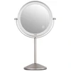 Image de Haepi Bella - Miroir de maquillage compact et rechargeable avec éclairage puissant, grossissement 10x, double face