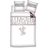 Image de Parure Housse de couette enfant en coton MARVEL gris 140x200 cm