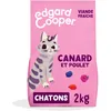 Image de Edgard Cooper Croquettes pour Chaton Stérilisé, Chaton, Canard & poulet 2kg, Sans céréales, Viande fraîche, Nourriture naturelle, Croquette Riche en protéines, Sans sucres ajoutés