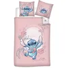 Image de Parure Housse de couette enfant en coton STITCH rose 240 x 220 cm