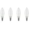 Image de Led flamme dépolie E14 470lm 2700k blanc confort boite x4