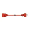 Image de Perel Rallonge, H05VV-F 3G1.5, 20 m, 16 A/230 V, 3500 W, Type E/F, Schuko, Usage intérieur, PVC, Orange