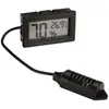 Image de Velleman Thermomètre/hygromètre numérique encastrable, grand écran, boîtier abs, plage de mesure -50 °C à 70 °C, humidité 10-99%