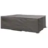 Image de Perel housse 250 x 250 x 75 cm pour mobilier de jardin, étanche et résistante aux UV, grande bâche carrée grise contre la pluie, la poussière et la décoloration