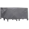 Image de Perel Housse de mobilier de jardin 140 x 140 x 70 cm, imperméable et résistante aux UV, housse extérieure durable pour petits ensembles de jardin