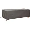 Image de Perel Housse de table extérieure 225 x 105 x 75 cm, étanche et résistante aux UV, protection durable pour tables de jardin jusqu’à 220 cm, tissu robuste, protège contre la pluie, la saleté et le