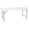 Image de Perel folding table Table de camping blanc FP183 Charge (poids) max. 100 kg