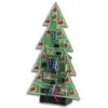 Image de Whadda Kit de soudage, DIY, sapin de Noël à LED, ambiance chaleureuse de Noël, 16 lumières clignotantes