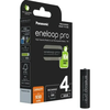Image de Panasonic 4 piles AAA rechargeables Eneloop Pro 930mAh 1.2V