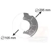 Image de VAN WEZEL Déflecteur, disque de frein pour SKODA: Octavia & VOLKSWAGEN: New Beetle, Golf, Bora & SEAT: Leon, Toledo & AUDI: A3 (Ref: 5888371)