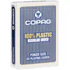 Image de Copag - 104001334b - 100% Plastic - Jeu De Poker 55 cartes - Format 63X88Mm - Regular Index - Etui Bleu