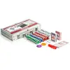 Image de Maverick Coffret De Poker Deux Jeux De Cartes Jetons Et Dés En Mallette Métallique Jeu De Société