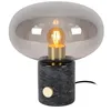 Image de Lucide 03520/01/65 Lampe de Table, Marbre, 40 W, Fumé, Noir