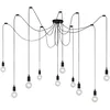 Image de LUCIDE FIX - Suspension - 10xE27 - Noir, 400 x 400 x 200 cm