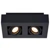 Image de LUCIDE XIRAX - Spot plafond - LED Dim to warm - GU10-2x5W 2200K/3000K - Noir