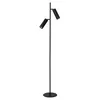 Image de LUCIDE CLUBS - Lampadaire - 2xGU10 - Noir